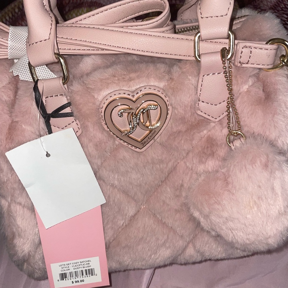 Juicy couture let’s get cozy satchel bag